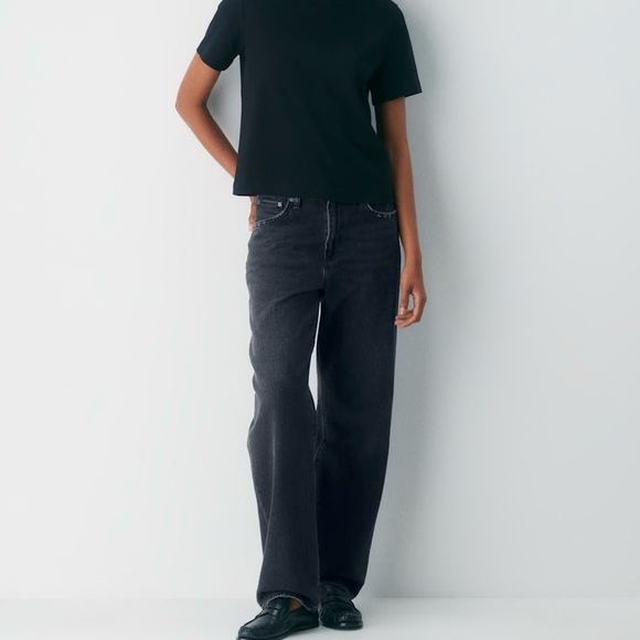 Denim Forum Denim - Denim Forum 90s Marlow High Rise Baggy Jeans Black Eyeliner size 27